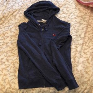 Navy PINK full zip hoodie